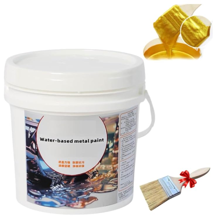Amazon | 200g 水性金箔塗料、防水金箔塗料（アート、絵画、工芸用