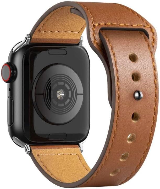 Gshield Pulseira de Couro compatível com Apple Watch