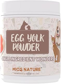 Mio's Nature Egg Yolk Powder 120g - Brain Development, Managing hairballs and Enhances Digestive Motility