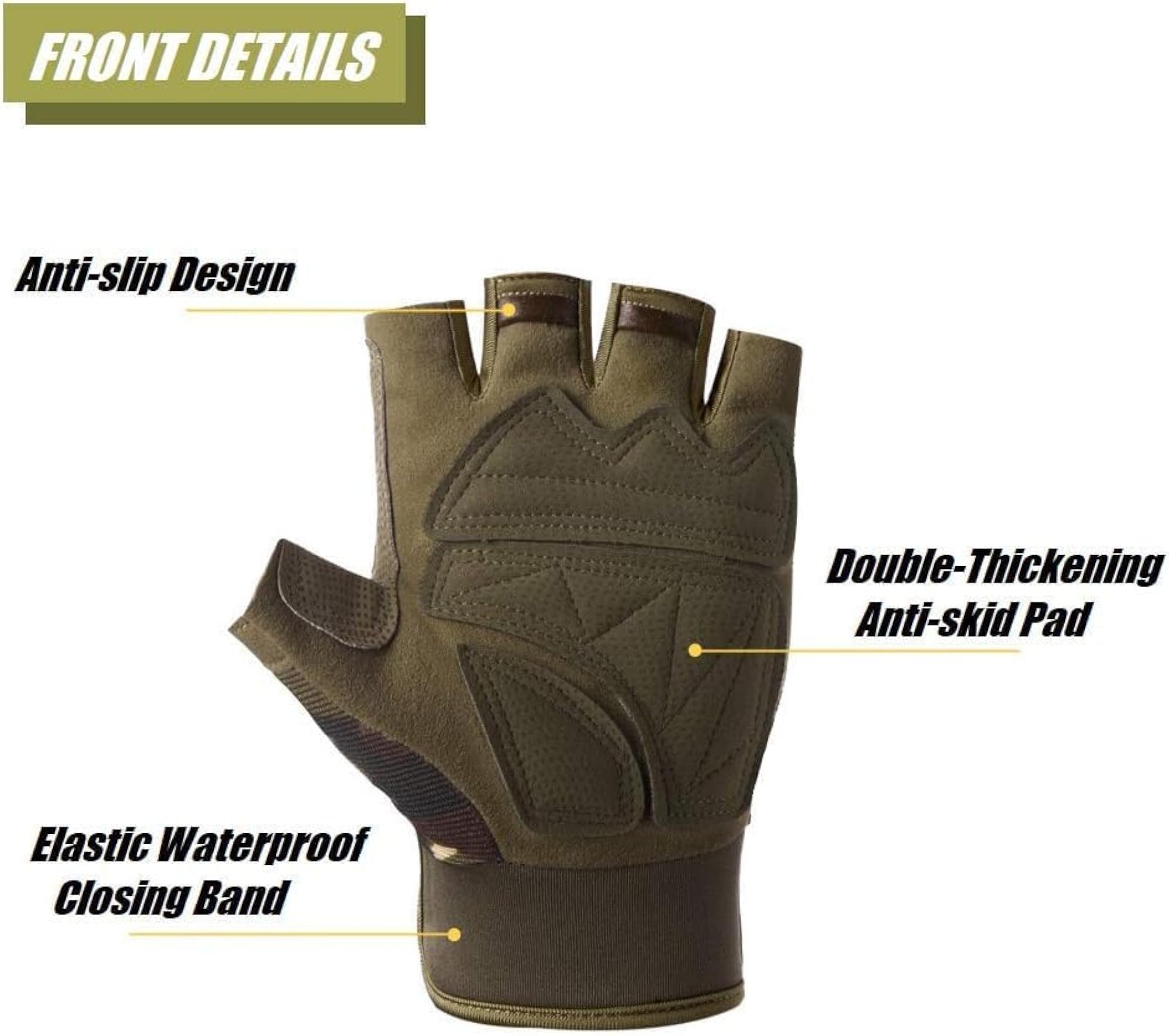Tactical Half Finger Biker Gloves for Riding & Outdoor Use