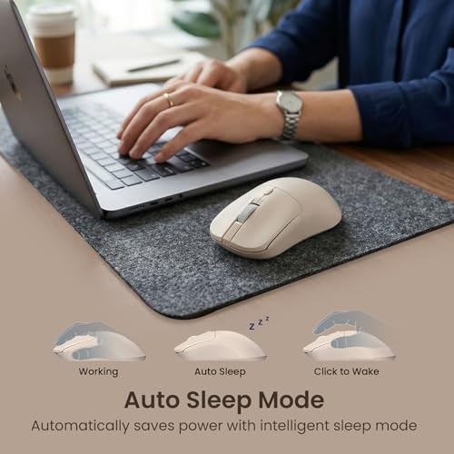 Image of Portronics Toad 33 Wireless Mouse with 2.4 GHz USB Nano Receiver, Adjustable Dpi Sensitivity, Ergonomic Design, Precision Optical Tracking, Plug & Play, Best for Laptops, Desktops PCs, Mac(Beige)
