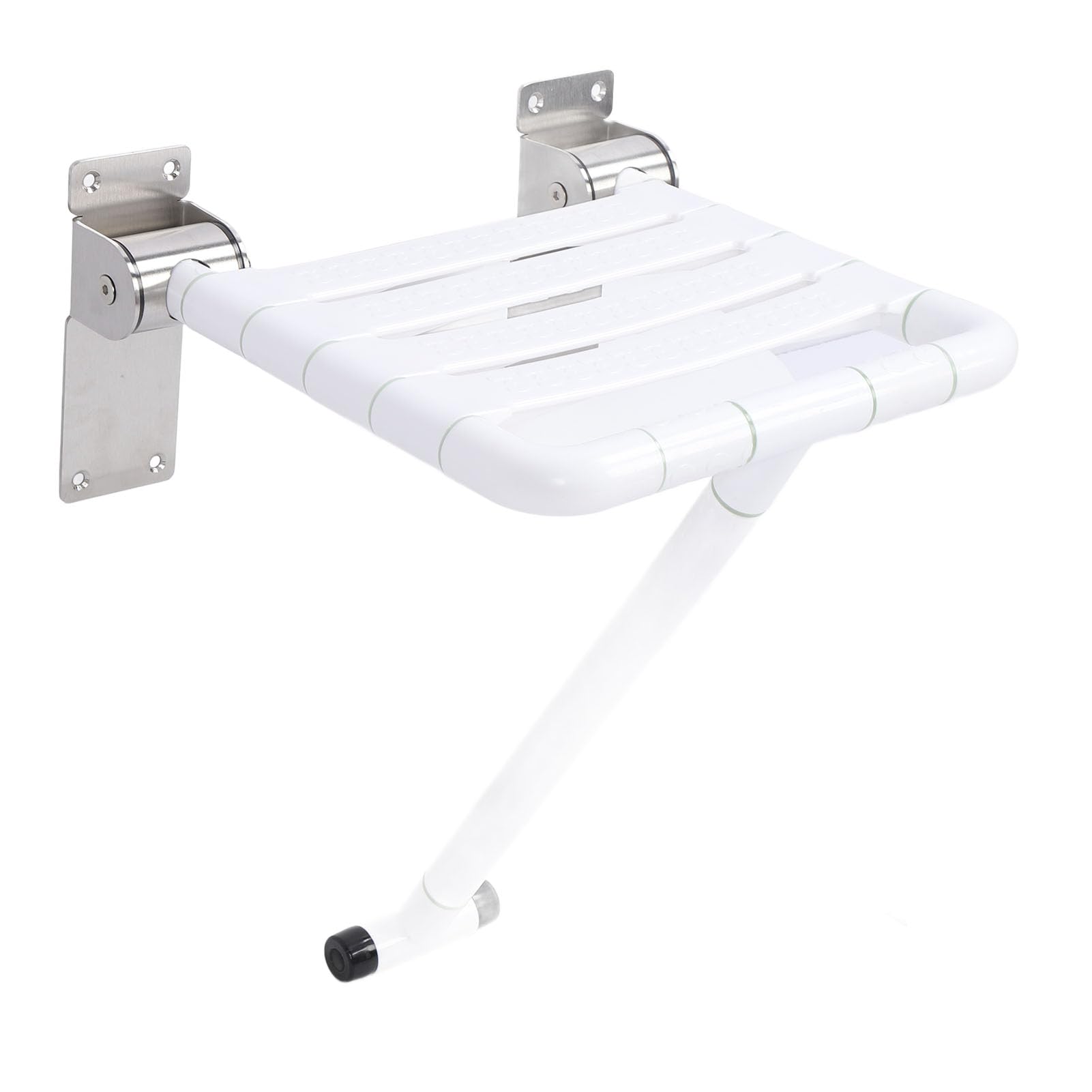 Cryfokt Asiento de Ducha Plegable Banco de Ducha a Prueba de Agua Montado en la Pared Multifuncional para Baño, Personas Mayores, Mujeres Embarazadas Acero Inoxidable, Plástico 15.59 X 14.96 X 18.50