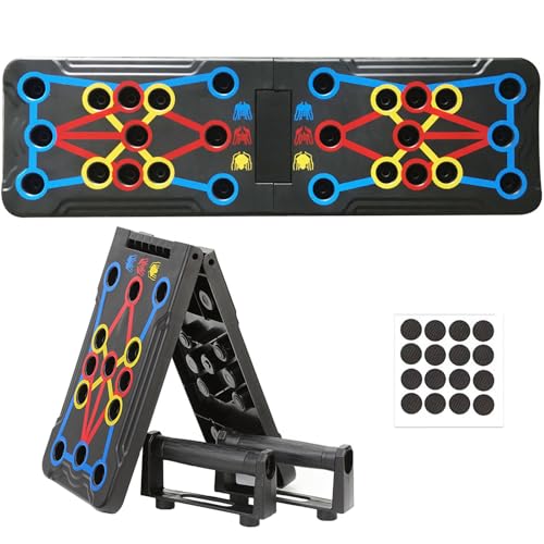 Ogetok Push Up Board, portátil multifuncional desmontable 12 en 1 push-up, soporte de entrenamiento de fuerza con asas para hombres mujeres entrenamiento fitness pecho músculo ejercicio profesional