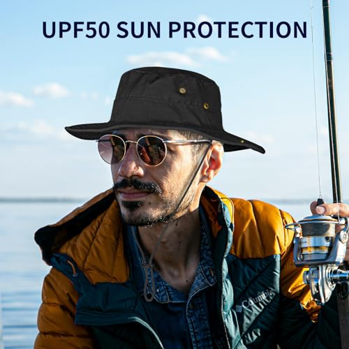 Sun-Hats-for-Men-Women-Boonie-Hat-Foldable-Fishing-Hat-UPF-50-Bucket-Hat-for-Fishing-Hiking-Garden-Safari-Beach