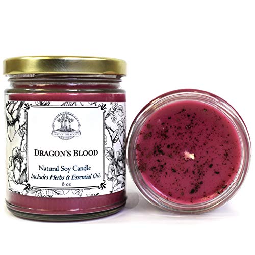 Dragons Blood 8 oz Soy Spell Candle for Love, Power, Protection & Purification (Hoodoo, Wiccan, Pagan, Magick) Dragons Blood 8 oz Soy Spell Candle for Love, Power, Protection & Purification (Hoodoo, Wiccan, Pagan, Magick)