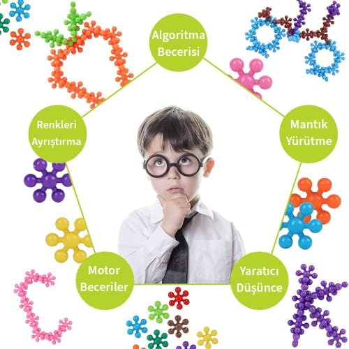 thinkmaster Master Molecules Eğitici Yaratıcı Molekül Stem Eğitimi Uyumlu 5 Renk Eğitici Oyuncak Molekül (120li) - Görsel 3