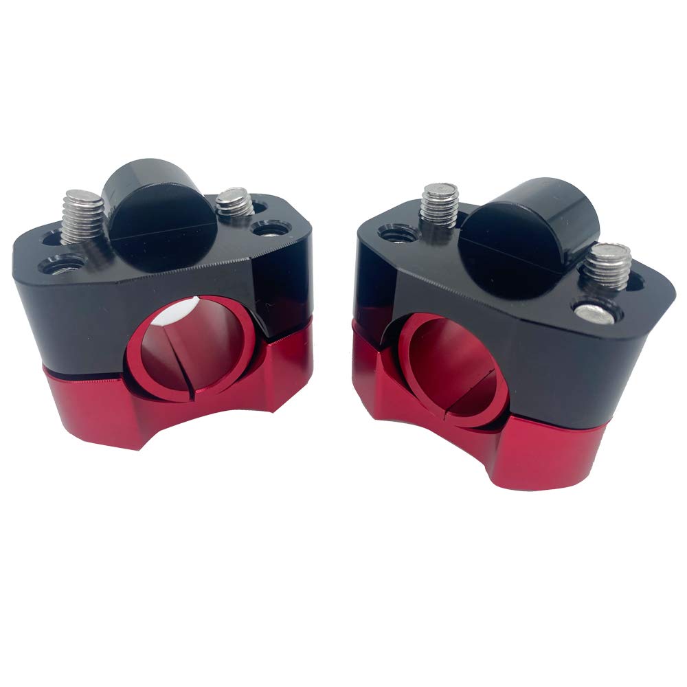 Universal Motorcycle 7/8" 1 1/8" 22MM 28MM CNC Aluminum Handlebar Handle Risers Adjustable Fat Bar Adapter Mount Clamps Universal For EXC KLX KXF YZF CRF XR SX SXF XCW WR YZ