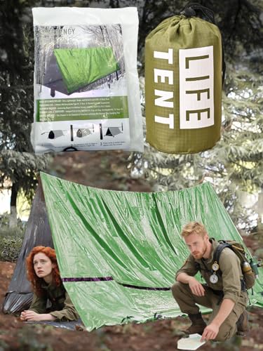 Tents, 96'x59' Dual-Sided Green/Silver Shelter with Large...