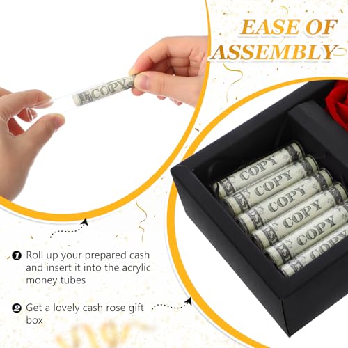 Tirelire pour cadeau en espèces CroBlissful : coffret anniversaire chic