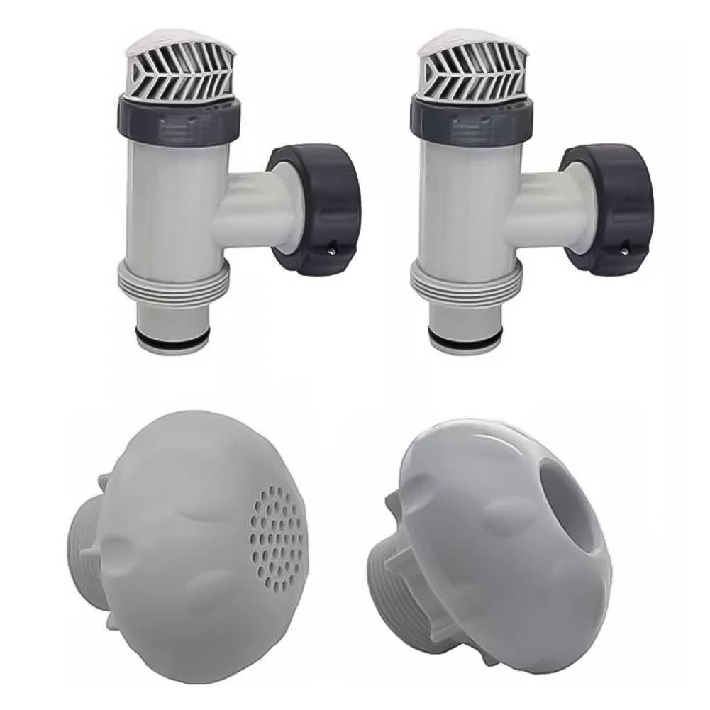 Soupape à piston de piscine compatible avec les systèmes de filtration Intex 28633EG 28635EG, connecteur de 3,8 cm pour pompes de 1500 2500 4000 GPH et chlorinateurs d'eau salée
