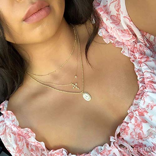 Cross Necklace for Women Pendant Necklace Dainty Necklace Gold Necklace Cross Pendant Simple Necklace Layering Necklace4