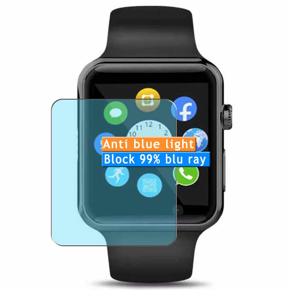 3-Pack Anti Blue Light Screen Protector, compatible with Junwei 1.54" smartwatch TPU Film Protectors Sticker [ Not Tempered Glass ]