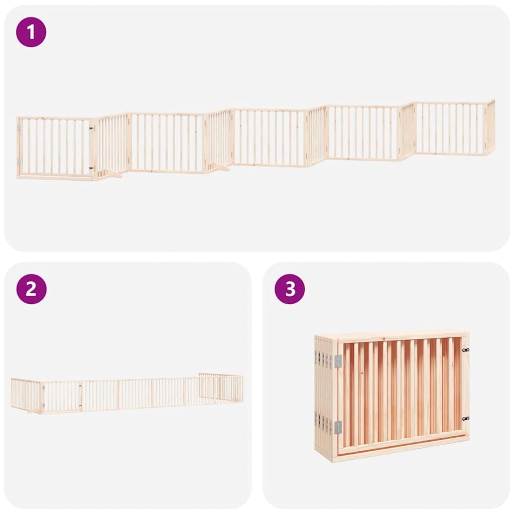 10 puertas para perros con puerta plegable de madera de álamo de 800 cm para casa, puertas y escaleras LH5555513