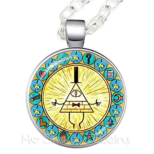 Preisvergleich Produktbild lonfenner Thermoeffekt Tasse LustigEinfache, Nachträgliche Glaskuppel Halskette Modische Schwerpunkt Fällt Glas Schmuck Pullover Kette Für Frauen Mädchen Silber 1