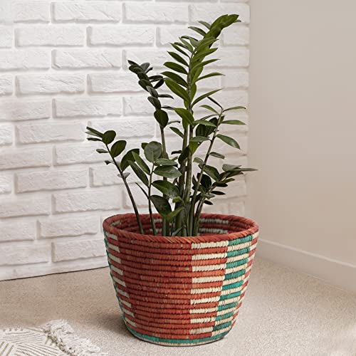 Artizenway Handmade Boho Woven Plant Basket Basket