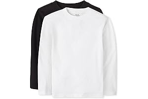 Comfortable and Stylish: White Long Sleeve Toddler Shirts for Growing Little Ones
