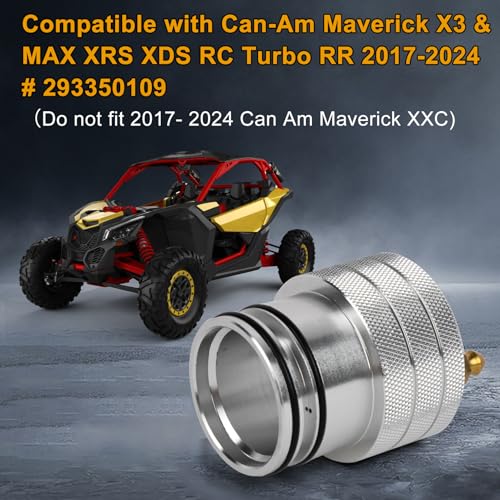 Image of PSLER 39mm Wheel Bearing Greaser for Maverick X3 2017-2024 Repl #293350109 | X3 grease tool kit with CNC aluminum and brass, double O-ring seal prevents grease leak for accurate bearing lubrication