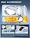 Nilight 1999 2000 2001 2002 2003 2004 F250 F350 F450 F550 Super Duty Headlight Assembly,Chrome Housing Amber Corner Clear Lens,Headlights Replacement,Driver and Passenger Side