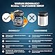 100% BCAAs + Glutamine Zero Orange 500g BCAA Pulver hochdosiert - Veganes & zuckerfreies Aminosäuren Pulver mit Vitamin B6, 6000mg BCAAs und 1000 mg Glutamin pro Portion