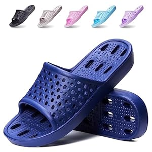 Xomiboe Shower Shoes Quick Drying Non-Slip Comfortable Men Women House Slippers