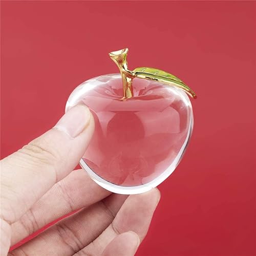 Miniatura 8 de H&D Figura única de cristal de manzana, figuras coleccionables de Apple de cristal, lo mejor para regalos de Nochebuenagran regalo de decoración de
