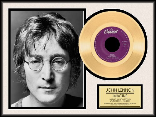 Photo File John Lennon Imagine Framed Gold Record