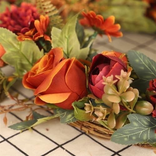 Couronne de Printemps Durable | 2 Décorations Extérieures Noël - 3