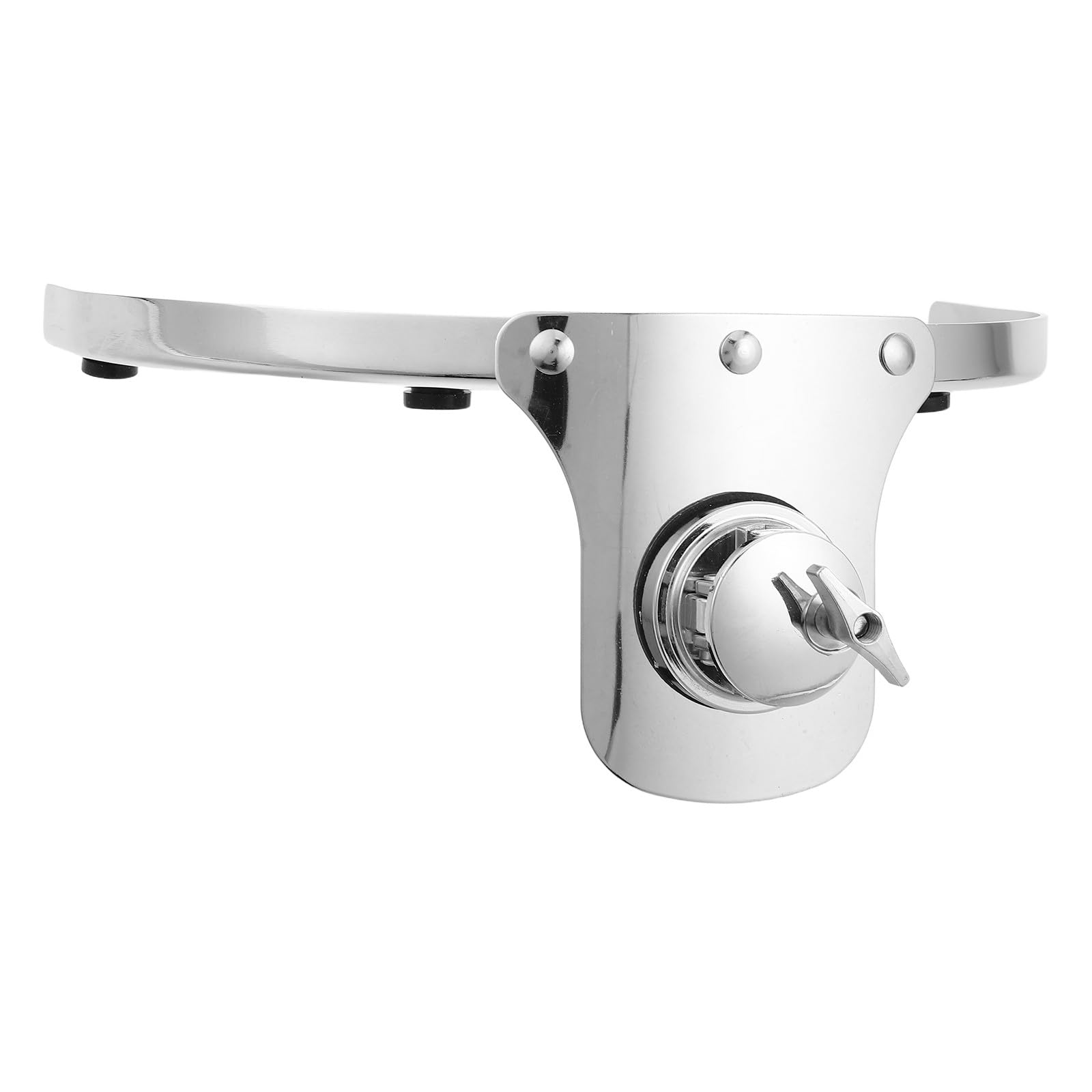 Cabilock Soporte Metálico para Batería de Percusión con Base de Tornillo, Resistente y Antiruido, Tamaño 10 Pulgadas, Adecuado para Presentaciones y Escenario
