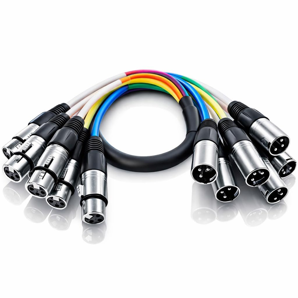 Amazon.com: Seismic Audio SARLX-6x2 6-Channel XLR Snake Cable 2ft