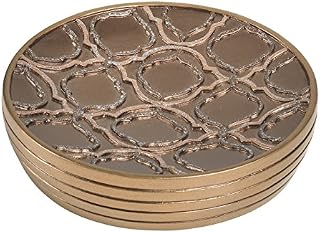 Popular Bath Spindel-Seifenschale, Harz, Gold, Soap Dish