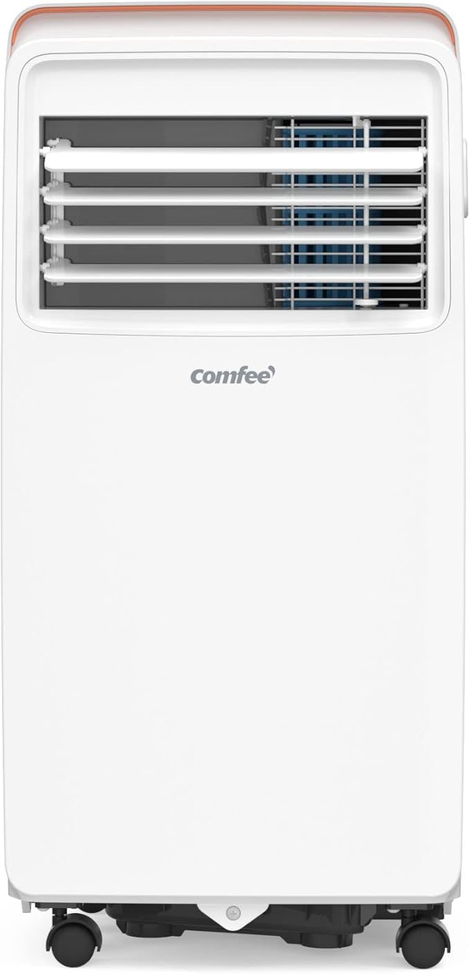 COMFEE' Aire acondicionado portátil 5000 BTU/h, ámbar 6C, 1,4 kW, 17㎡/50 m³, 3 en 1, climatizador portátil, ventilador, refrigeración, deshumidificación, temporizador 24h, modo de sueño, función