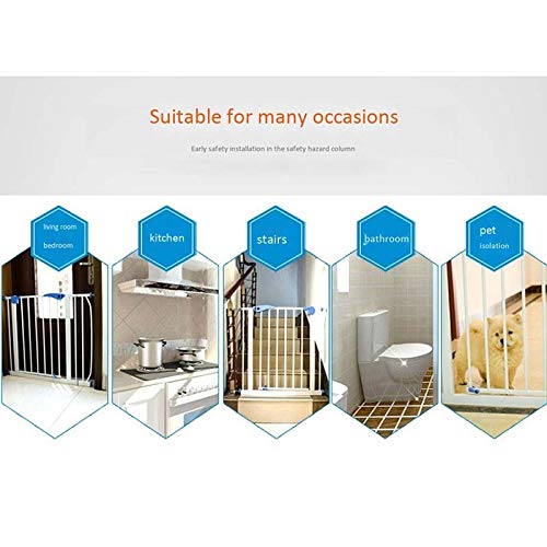 Pet Playpens Safety Gates Extra Wide Baby Safety Gate per Scale Porte Porta in Metallo Pet Pet Pet Porto per Gated Dogs Scala-Balusters/125-134Cm