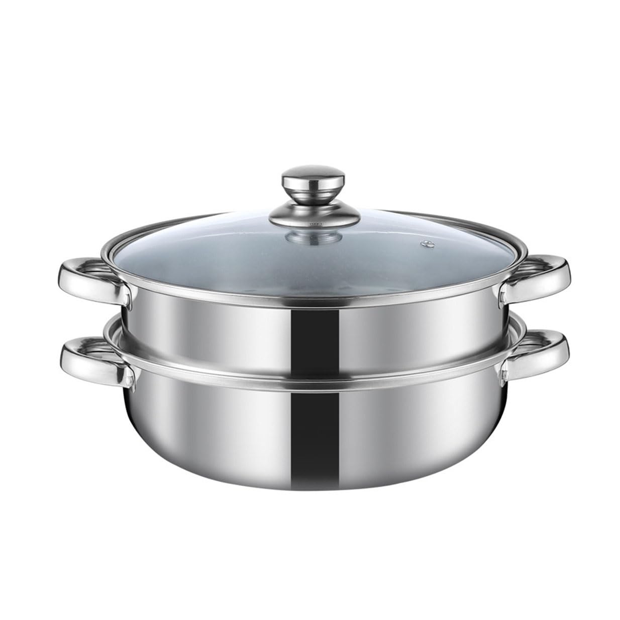 GTHTUHFD Thick Soup Steamer Stainless Steel Layer Three-Layer Multi-Purpose Combination Cover Pot