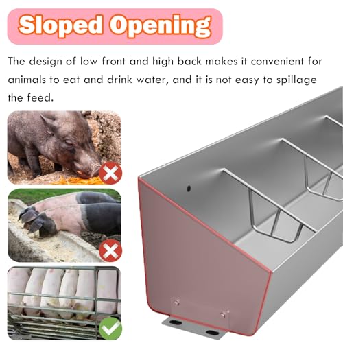 Mangeoire réutilisable pour bétail design 2 en 1 granges de porc