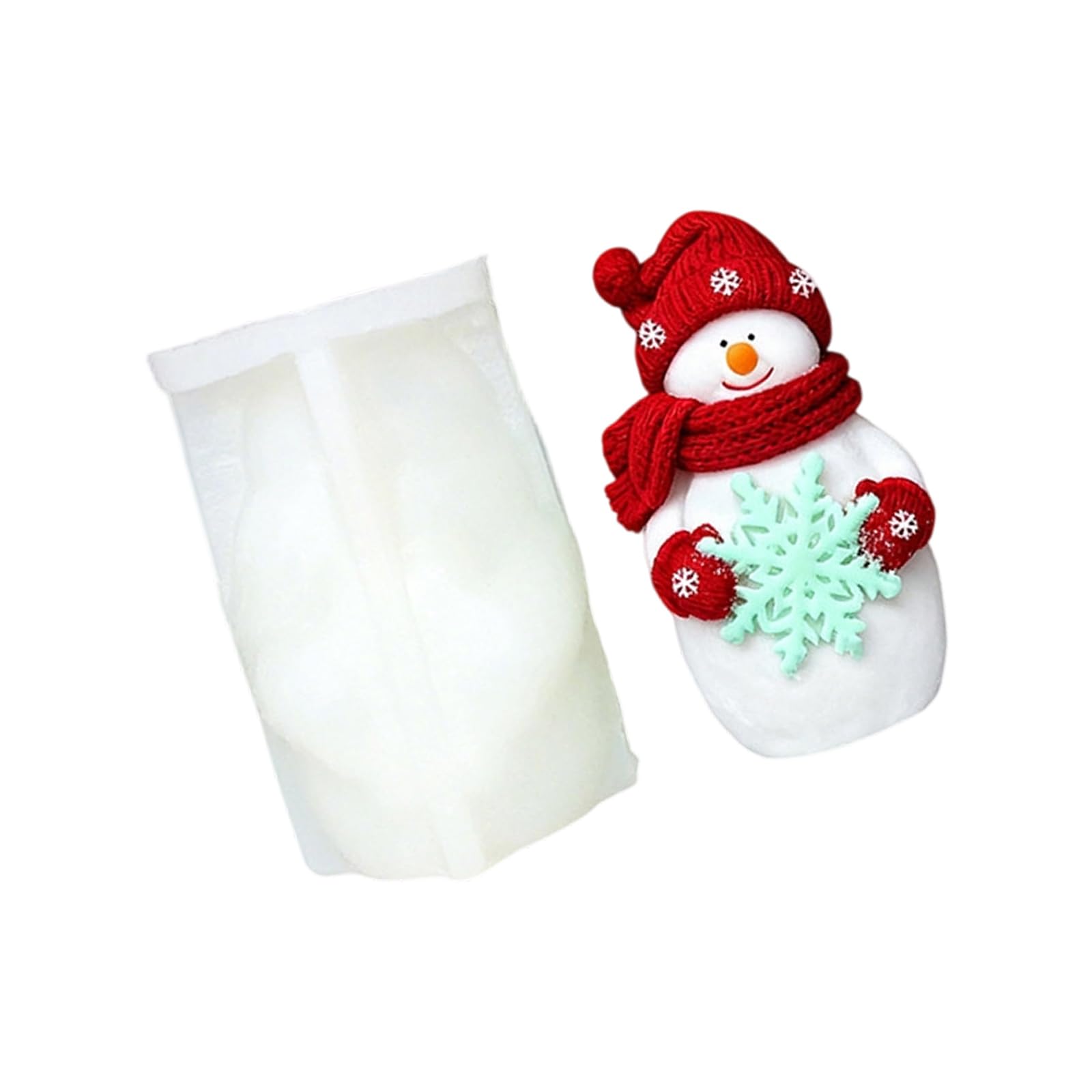 Tsophreniq Festival Snowman Making with Detachable Snowflake for Winter Projects and Gift Snowman Chocolate Soap