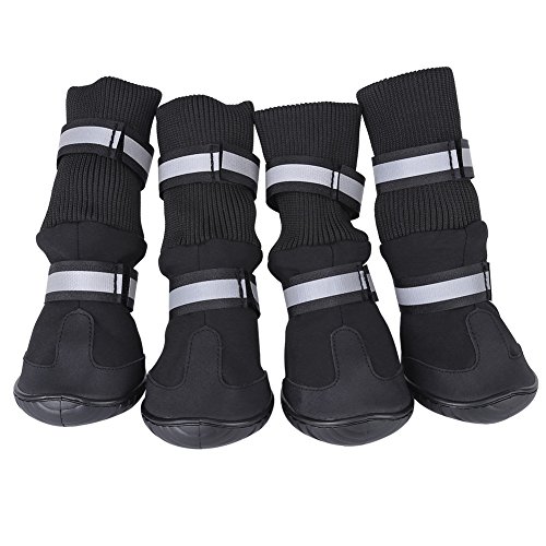 Protective Dog Shoes, Waterproof Dog Boots Dog Shoes with Reflective Strap Dog Boots for Large Dogs(XL-turista extranjero)