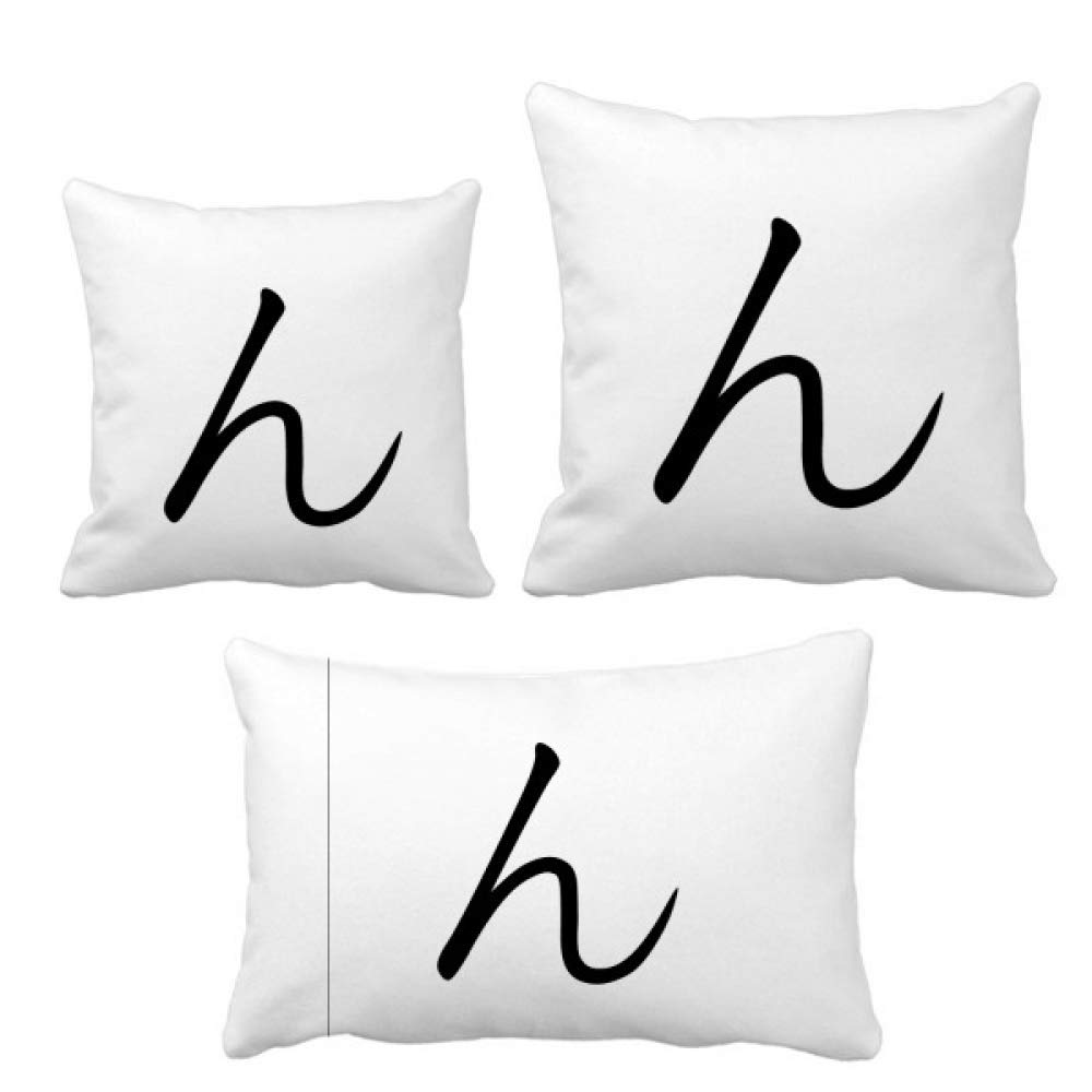 Coussin Hiragana Character N au design graphique japonais unique pour canapé salon