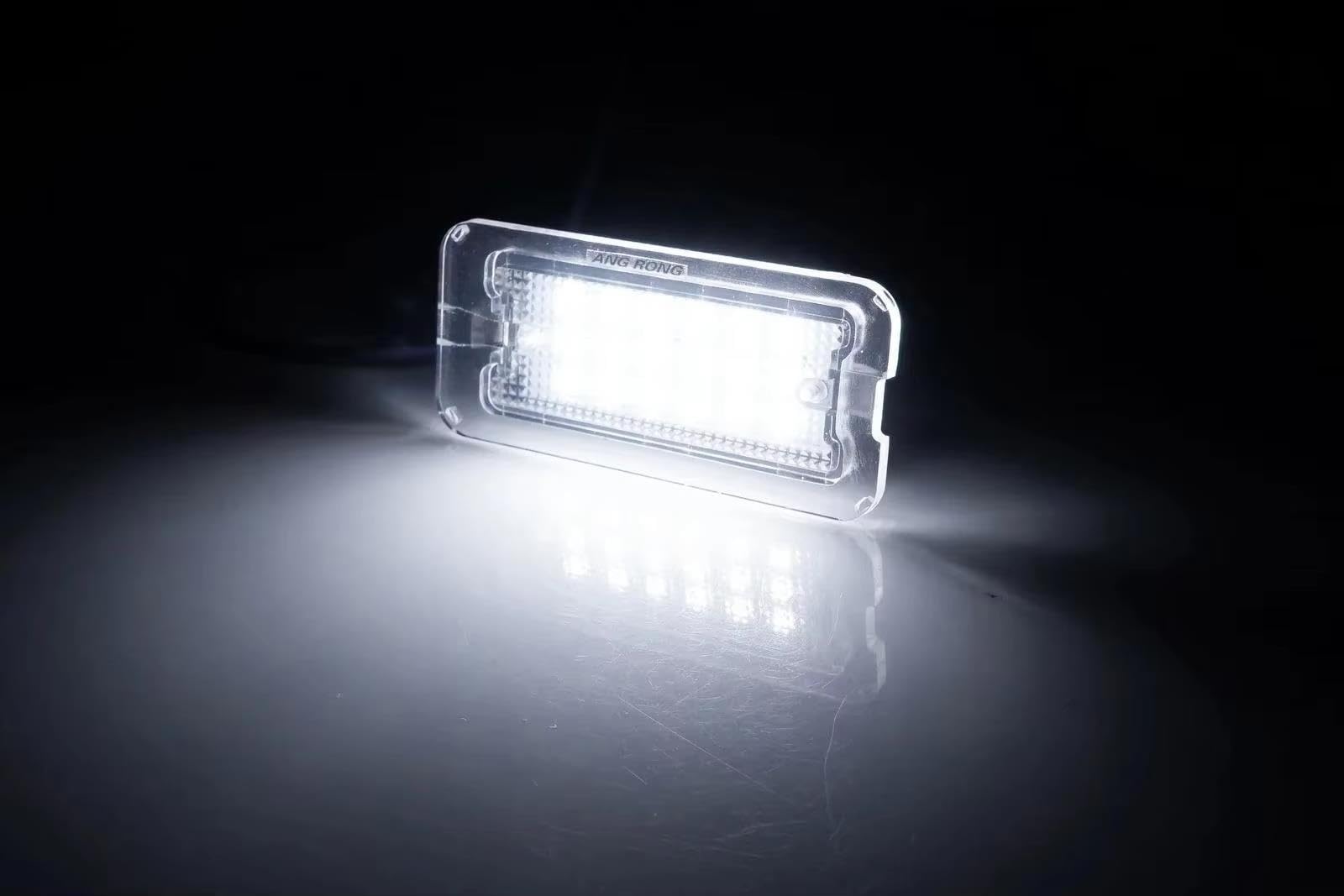 Lámpara Luz Matrícula Para Fiat Para Abarth 500 Para 500C 312 07+ 2 Uds Canbus 18SMD LED Lámparas De Luz De Placa De Matrícula