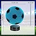 Imagen de Lámpara LED Colores 3D Bola de Fútbol Regalos de Fútbol Originales Niños Futboleros de 5 a 10 Años Lamparita Infantil Mesita de Noche Artículos Cosas de Fútbol Infantiles Pilas Cable USB Quitamiedos