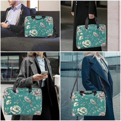 Bolso Vintage para Laptop 15.6 Pulgadas Estilo Flor miniatura 2