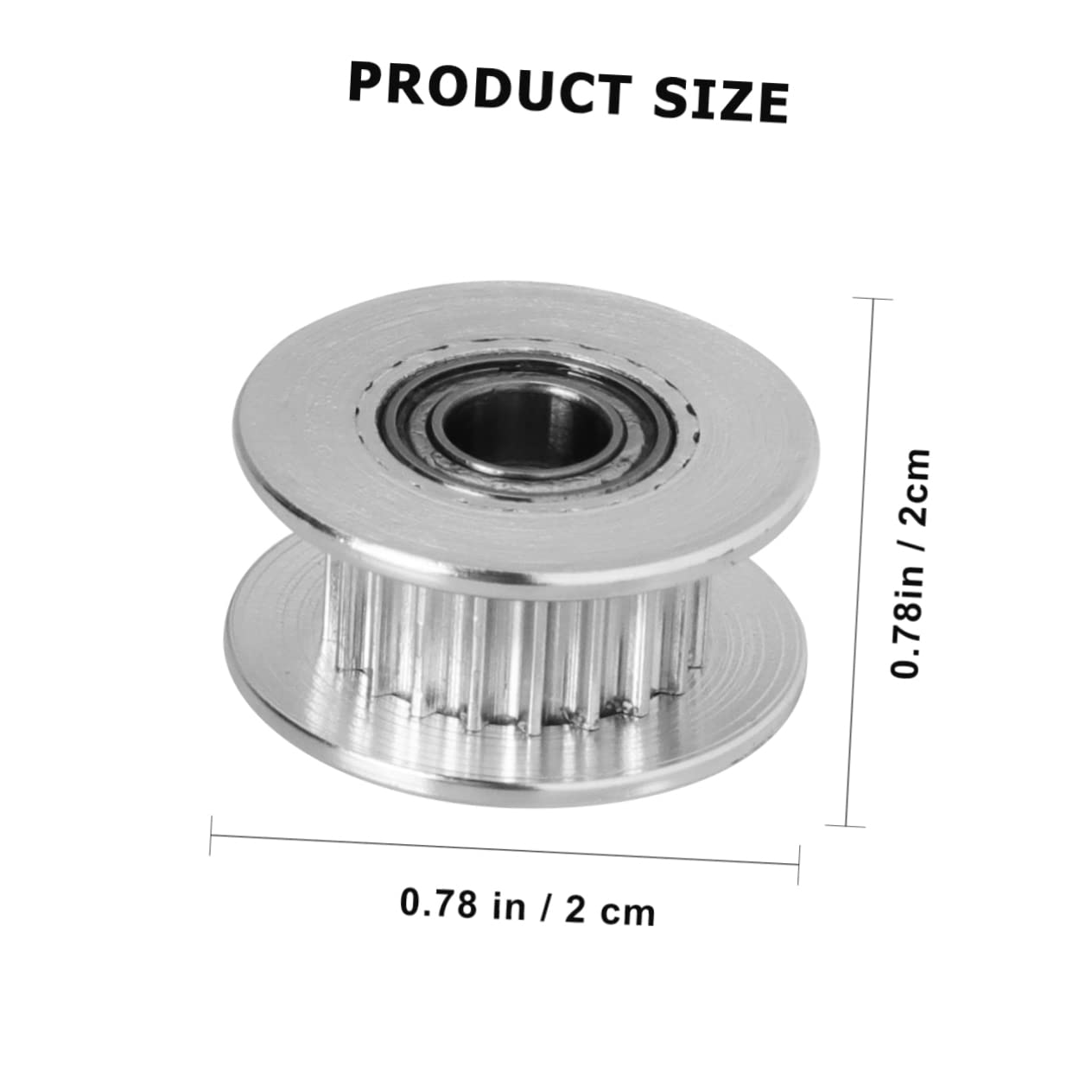5pcs Aluminum Timing Belt Idler Pulley 20 Teeth 5mm Bore Synchronous Wheel for 3D Printer Accessories