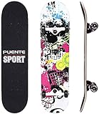 WSJYP Kateboard Deck, Adults Kids Skateboard,Complete Board With7-layer 92A Hard Maple Deck,31 X 8 Lnches for Teens Beginners,A