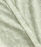 Duvet Cover Queen Size Set - Extra Soft Floral Duvet Cover 90 x 90 with 2 Pillow Shams - Comfy, Breathable Bedding Set - Hotel Luxury & Fade Free with Zipper Closures & Ties - Sage Retro Floral