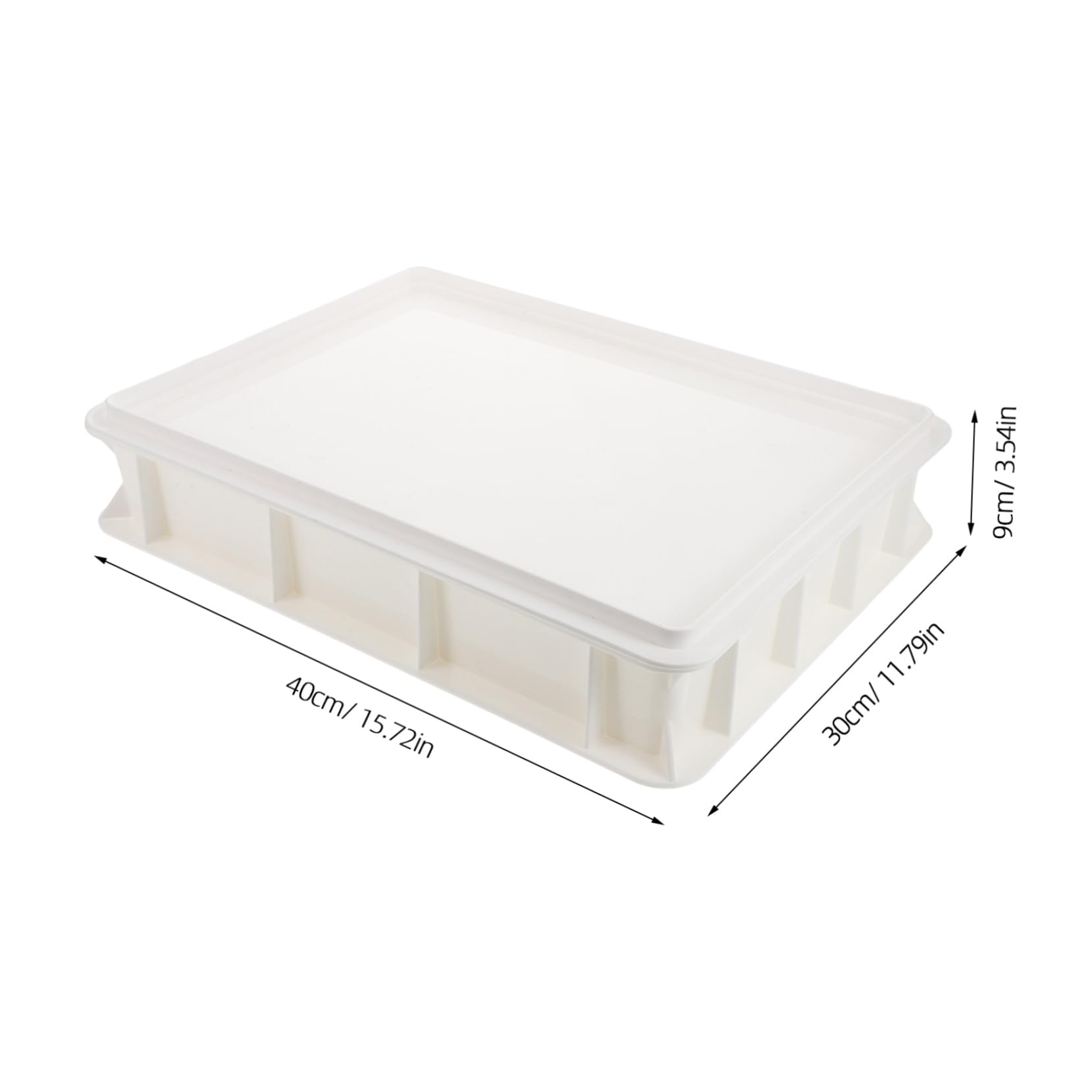 Unomor Pizza Dough Proofing Storage Plastic Pizza Box Dough Proofing Box for Home Stackable Dough Storage Trays
