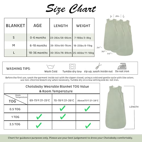 Image of ChotaBaby Premium Baby Sleeping Bag | Organic Bamboo Cotton, Breathable, Supersoft Wearable Blanket | 2-Way Zipper Sleep Sack