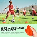 Agility Hurdles Training Equipment - Speed Hurdles and Soccer Cones with Carrying Bag for Soccer, Football, and Track Drills, Ideal for Athletes Speed and Agility Training - Image 5