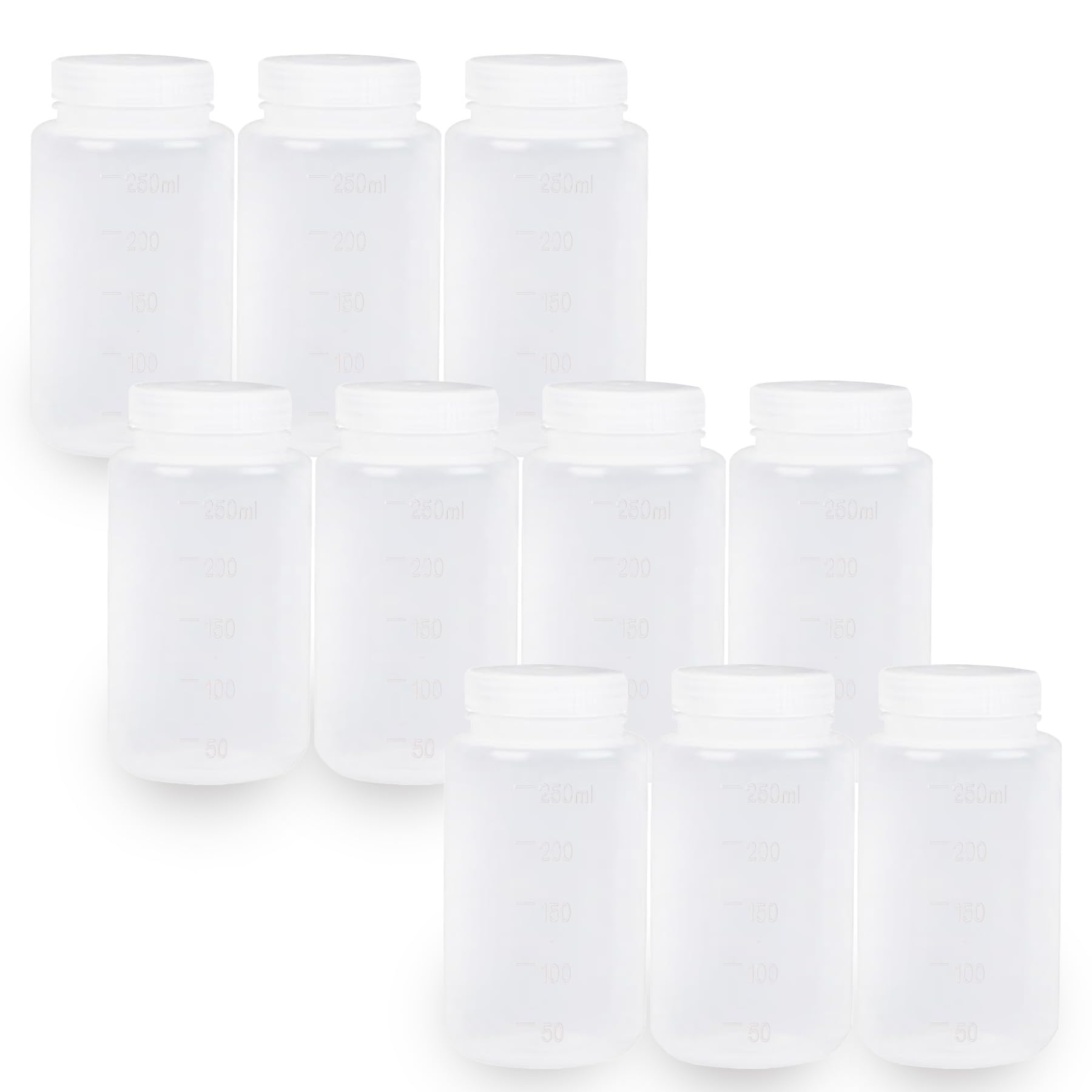 YOKIVE 5 Pcs Lab Chemical Bottle, Plastic Containers With Wide - View #2