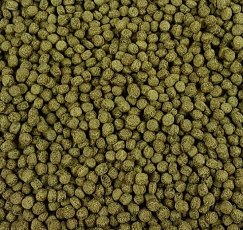 The Aqua Shack Spirulina Pellets Floating Fish Food 4mm - Cichlid Goldfish Marine Koi Pond Tank (500g)