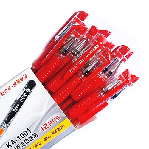 Stylo gel rouge HAND KA-1001 pour organiser vos notes et carnets