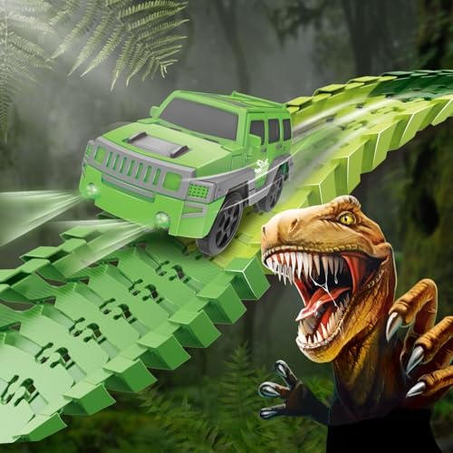 Pista Dinossauro Carrinhos com Looping Radical Túnel Brinquedo Luz e Som 92 Peças (92)